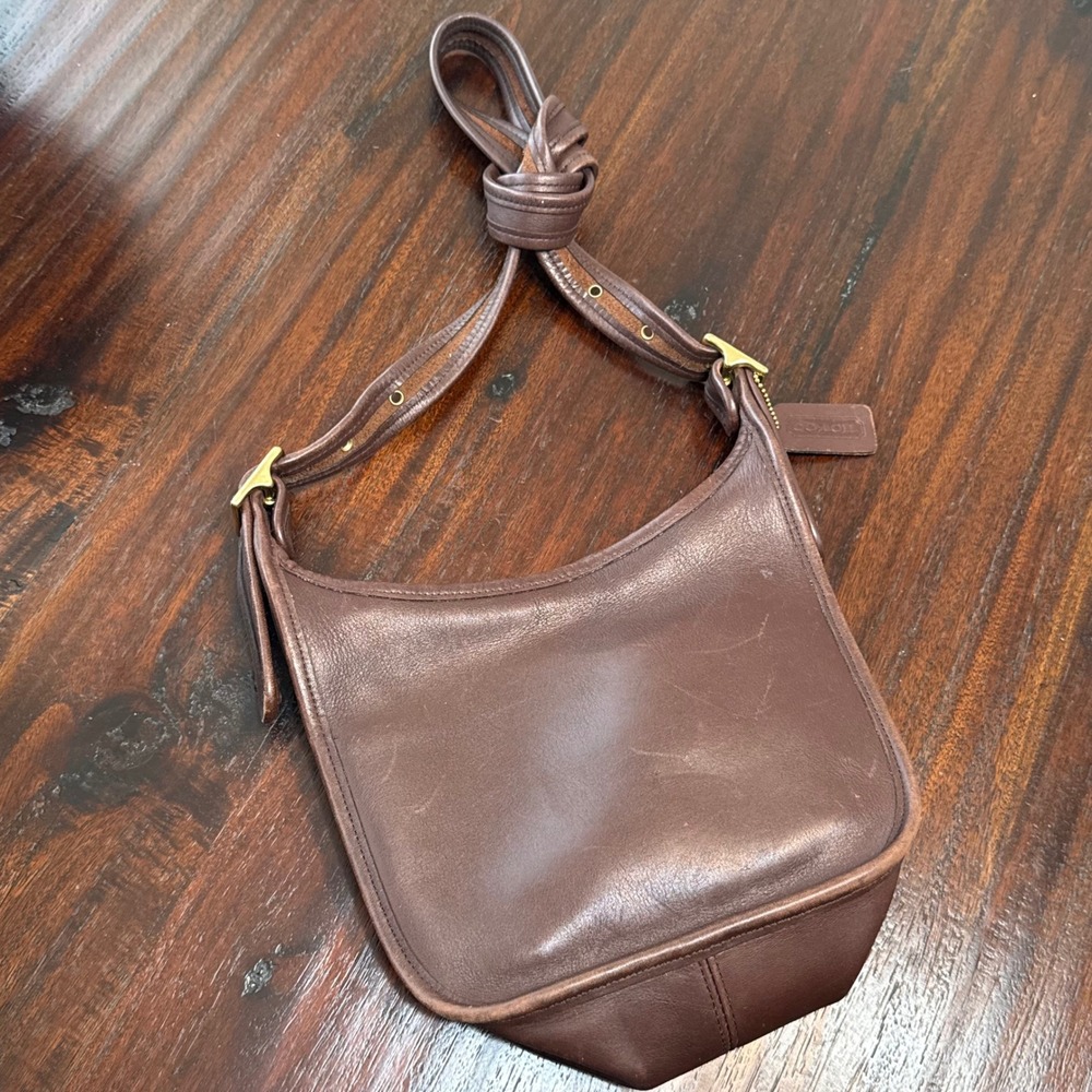 Vintage Coach Janice 9950 Leather Crossbody Handbag Women S/M Brown